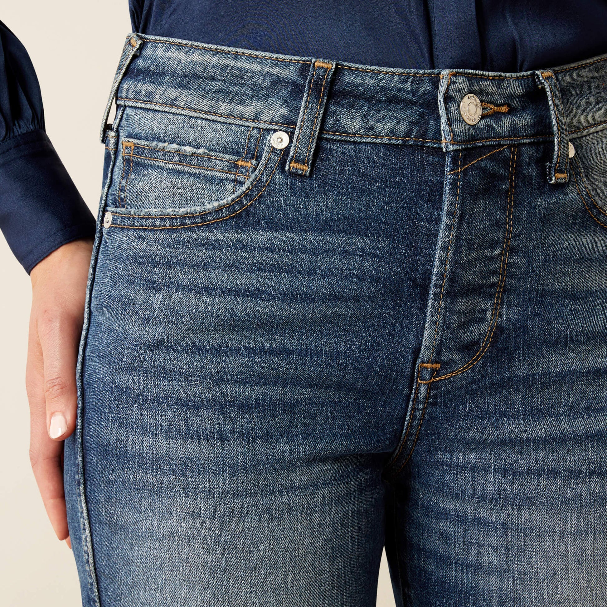 High Rise Bridle Slim Straight Leg Jeans Ariat Women|Sale