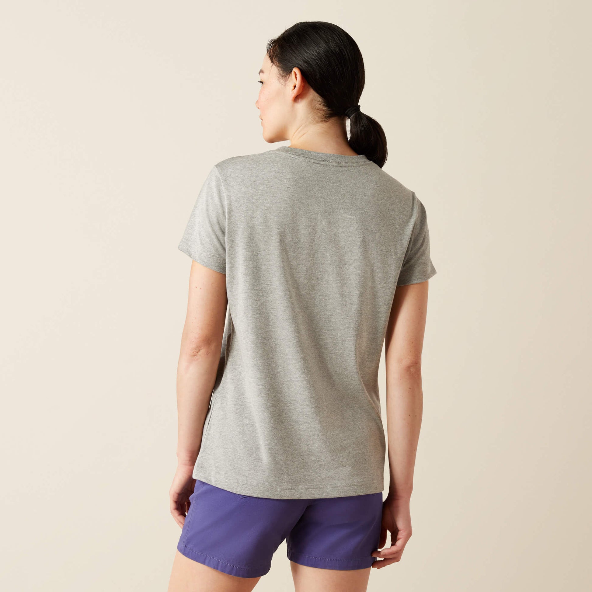 Rebar Cotton Strong Standard V-Neck T-Shirt Ariat Women|Work