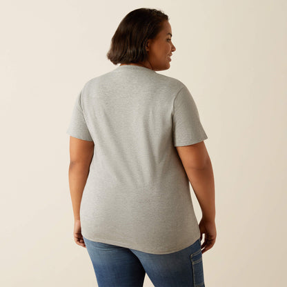 Rebar Cotton Strong Standard V-Neck T-Shirt Ariat Women|Work