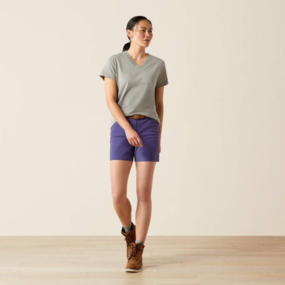 Rebar Cotton Strong Standard V-Neck T-Shirt Ariat Women|Work
