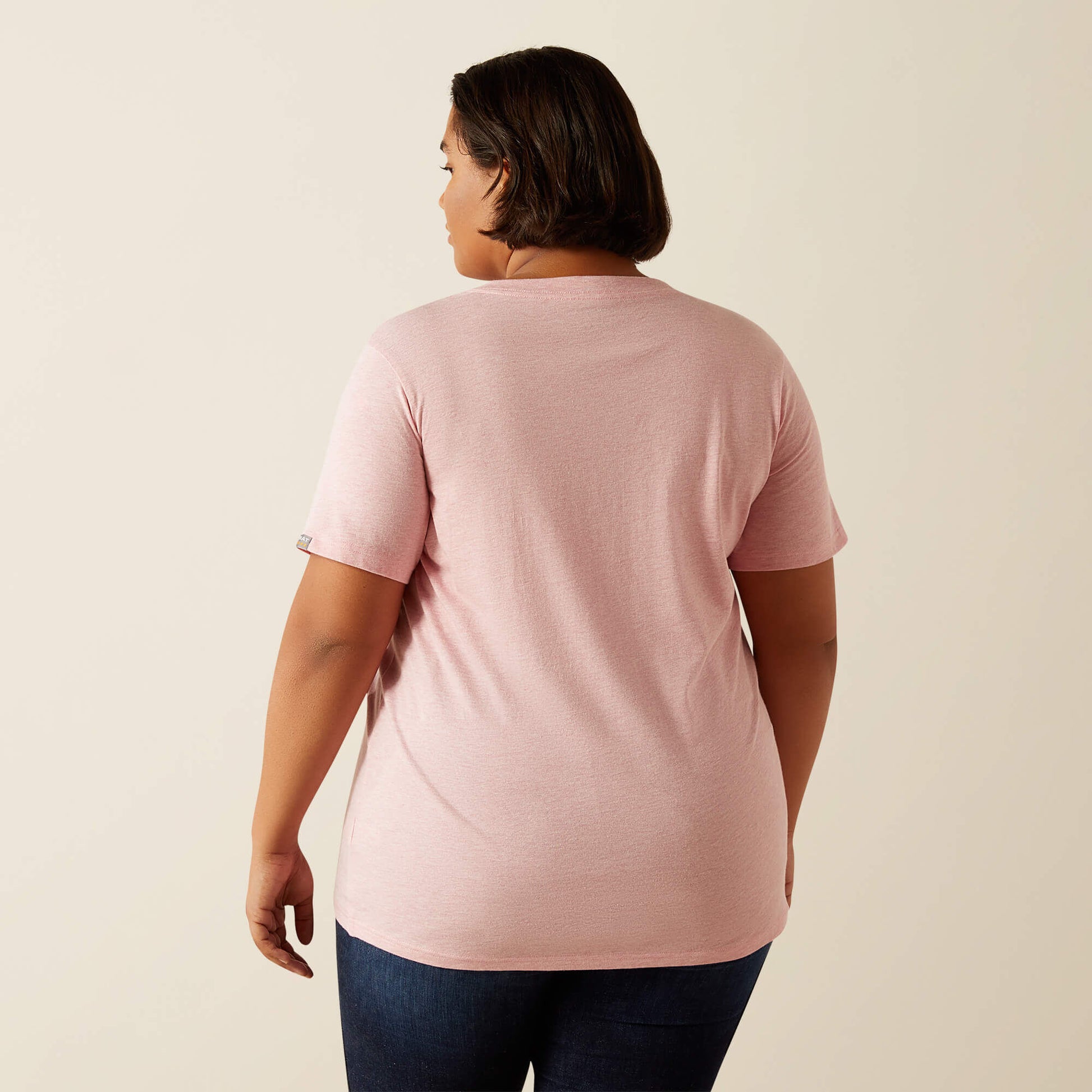 Rebar Cotton Strong Standard V-Neck T-Shirt Ariat Women|Work