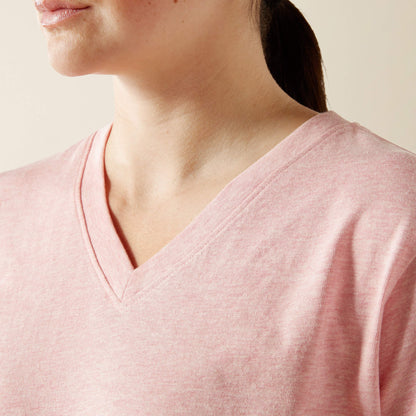 Rebar Cotton Strong Standard V-Neck T-Shirt Ariat Women|Work