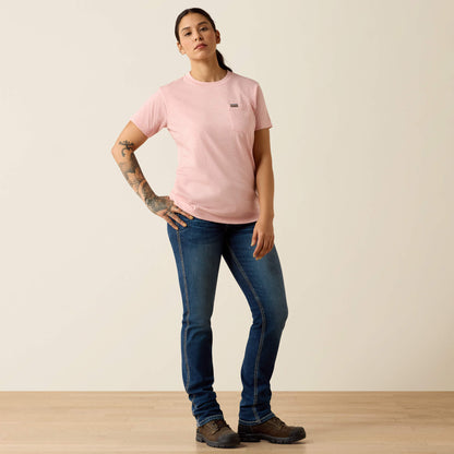 Rebar Cotton Strong Space Dyed T-Shirt Ariat Women|Work