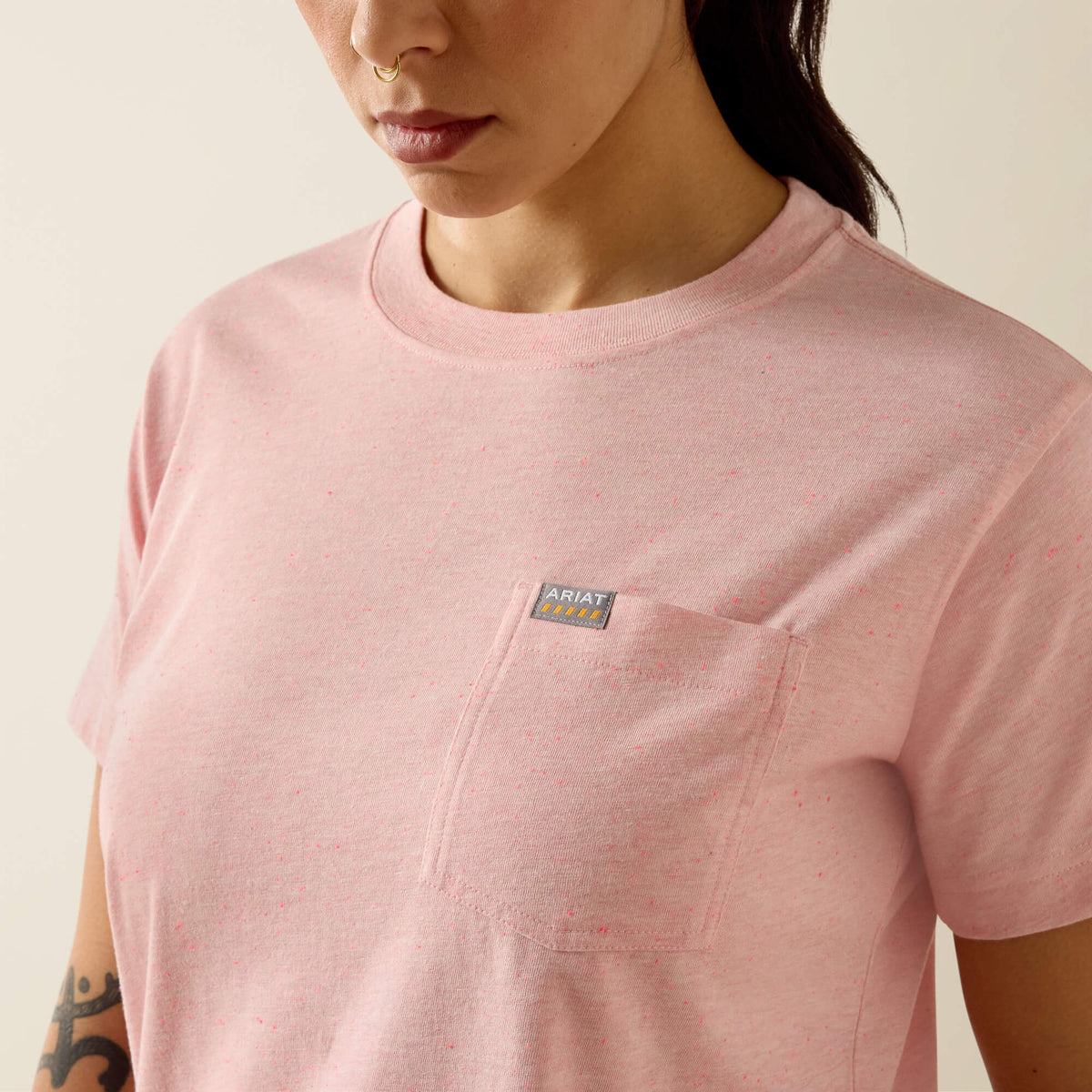 Rebar Cotton Strong Space Dyed T-Shirt Ariat Women|Work