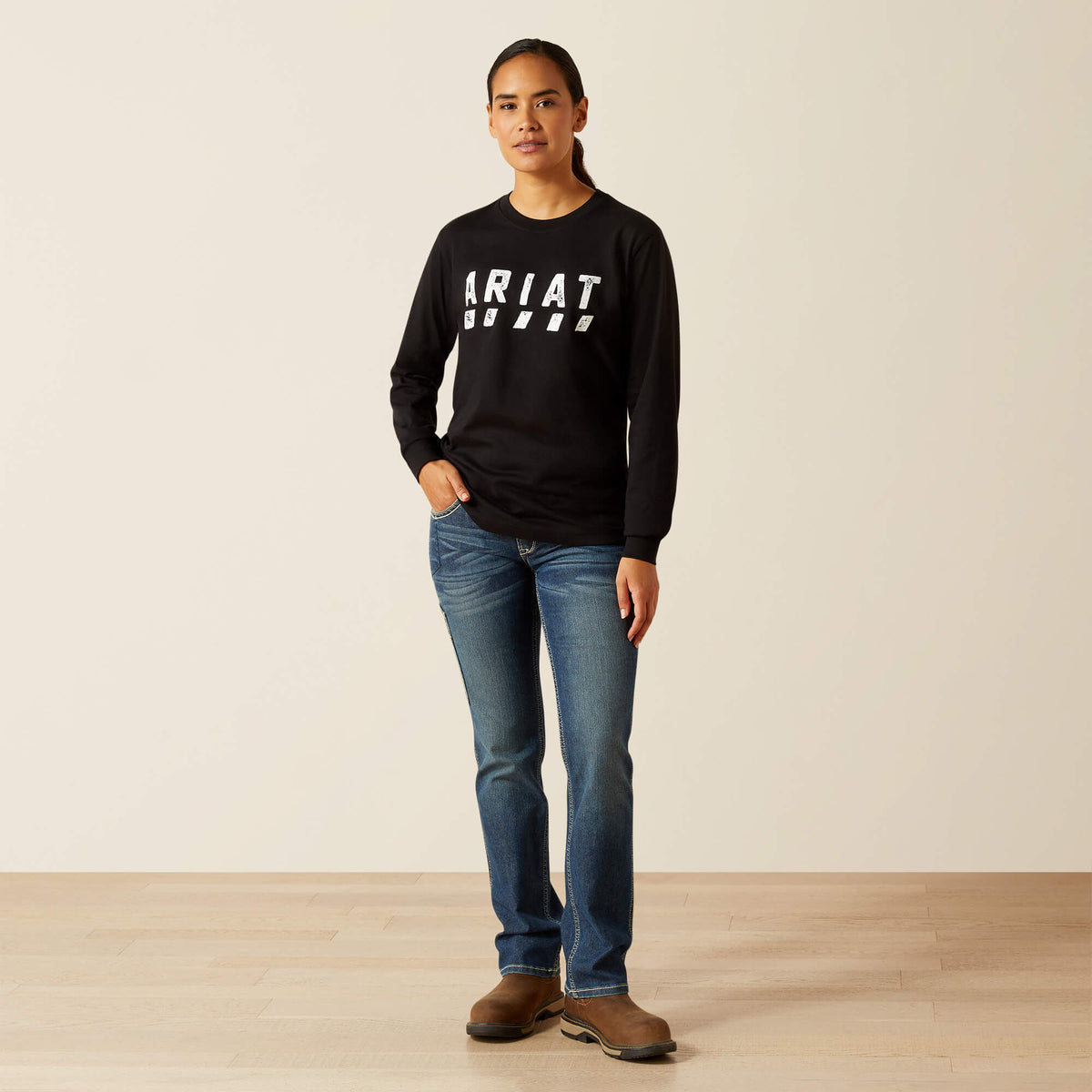 Rebar Cotton Strong Logo T-Shirt Ariat Women|Work