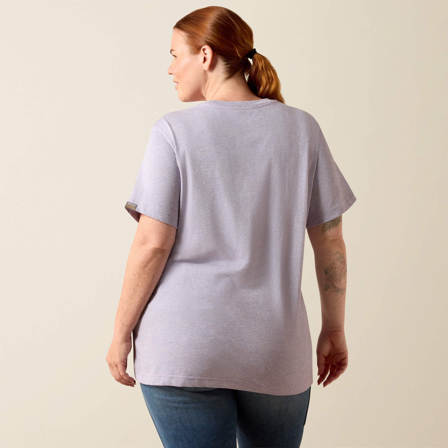 Rebar Cotton Strong Space Dyed T-Shirt Ariat Women|Work