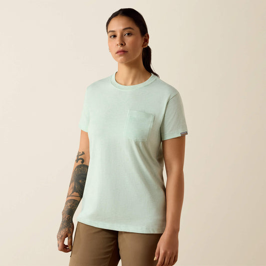 Rebar Cotton Strong Space Dyed T-Shirt Ariat Women|Work