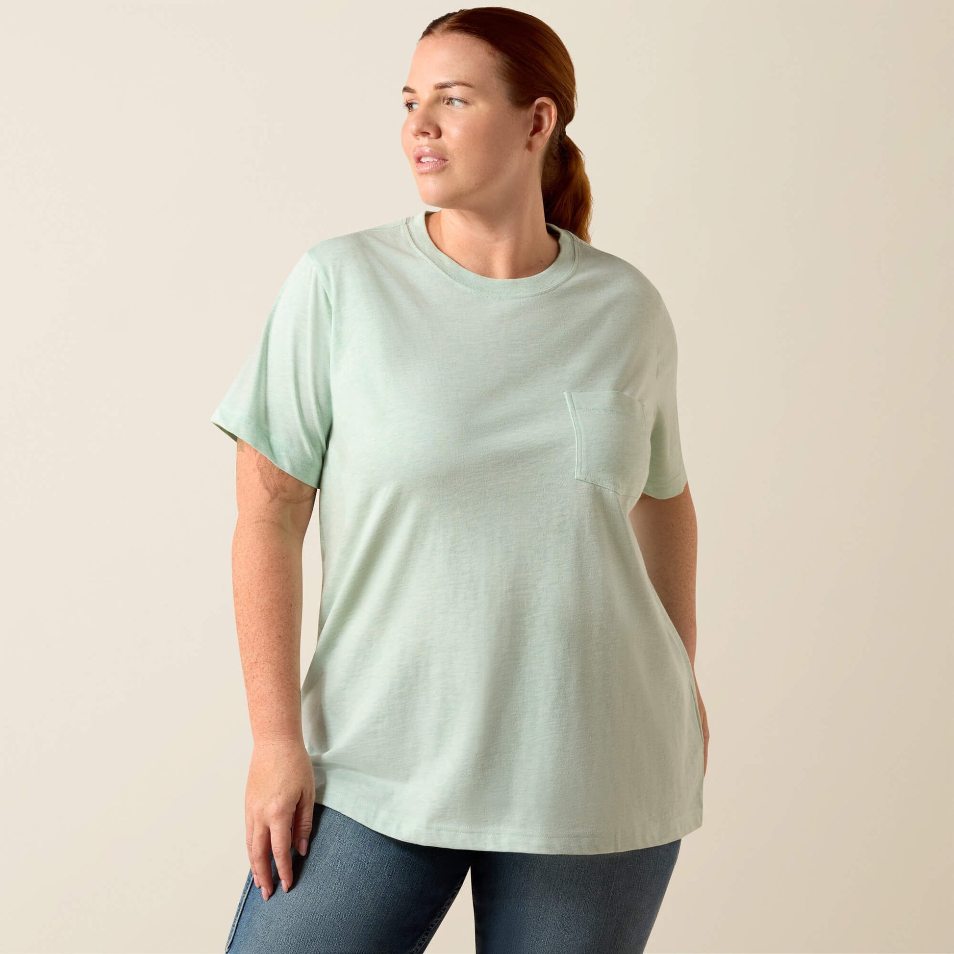 Rebar Cotton Strong Space Dyed T-Shirt Ariat Women|Work