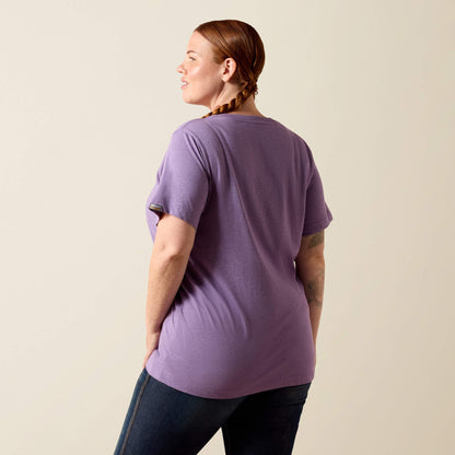 Rebar Cotton Strong Standard V-Neck T-Shirt Ariat Women|Work|Sale