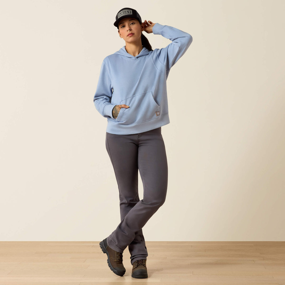 Rebar Lightweight Cropped Hoodie Ariat Women|Work|Sale