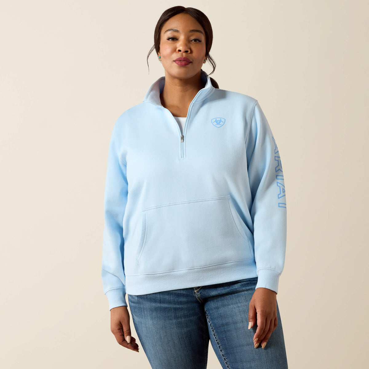 Foundation Logo 1/2 Zip Sweatshirt Ariat Women|Sale