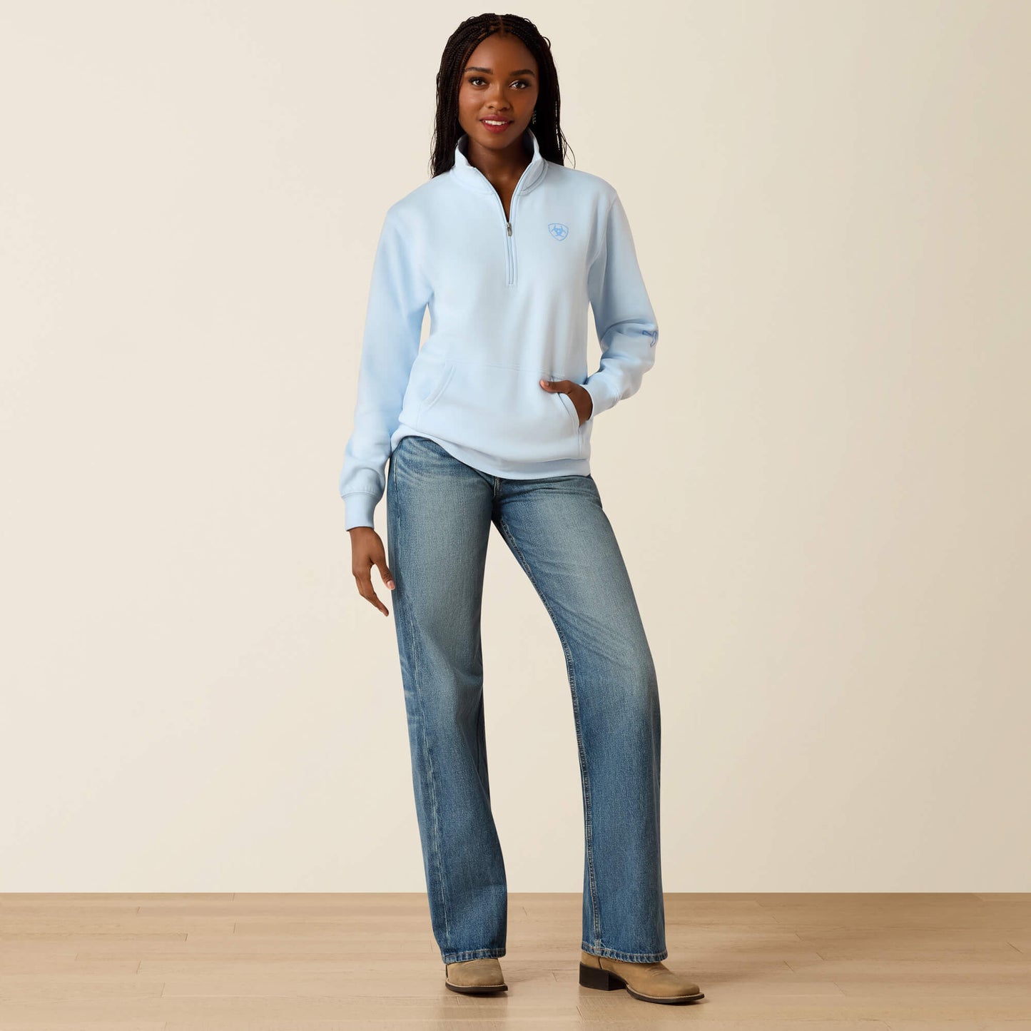 Foundation Logo 1/2 Zip Sweatshirt Ariat Women|Sale