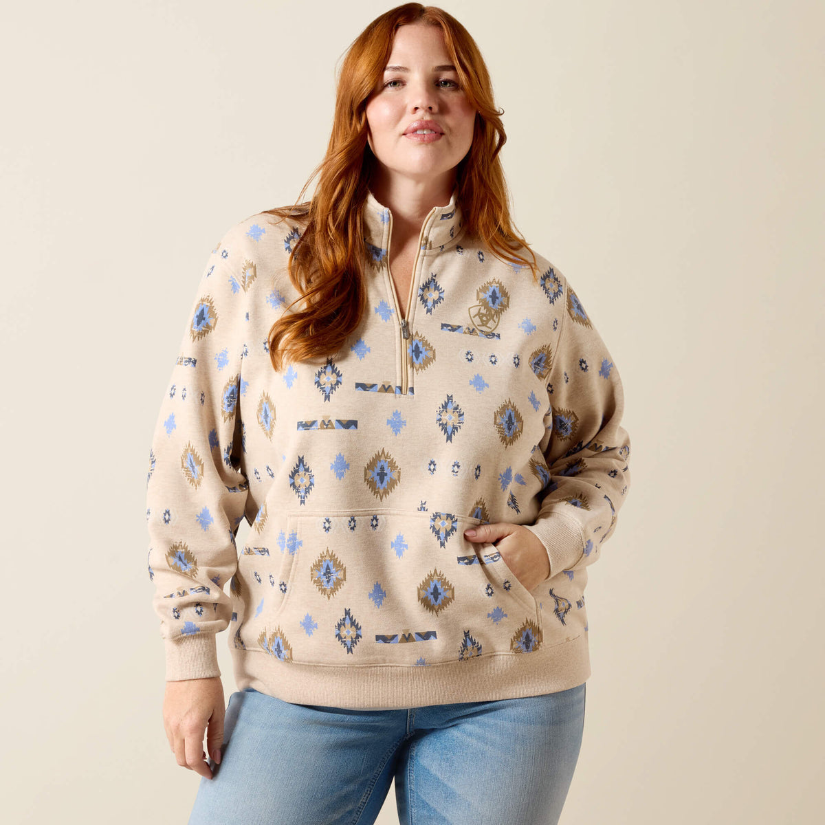 Sapphire 1/2 Zip Sweatshirt Ariat Women|Sale
