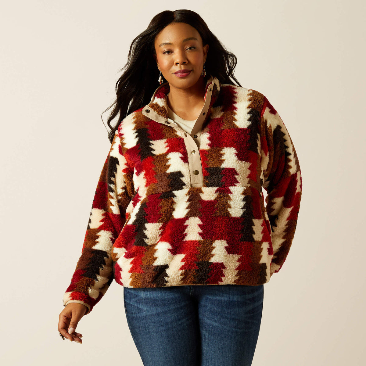 Berber Snap Front Sweatshirt Ariat Women