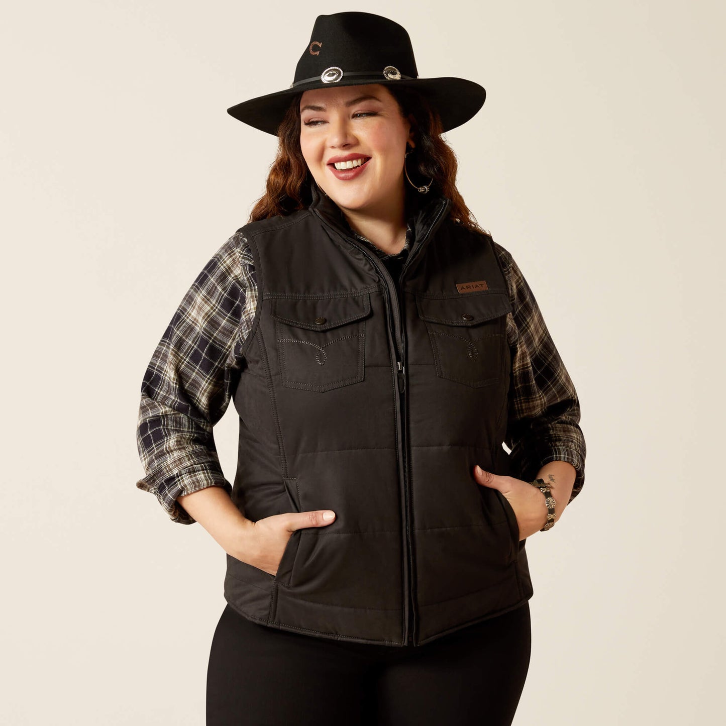 Grizzly Quilted Vest Ariat Women