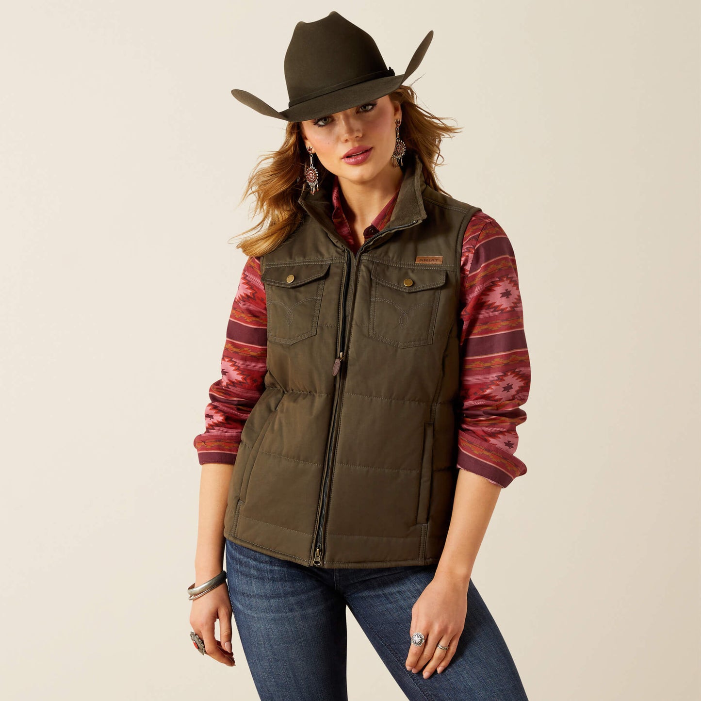 Grizzly Quilted Vest Ariat Women|Sale