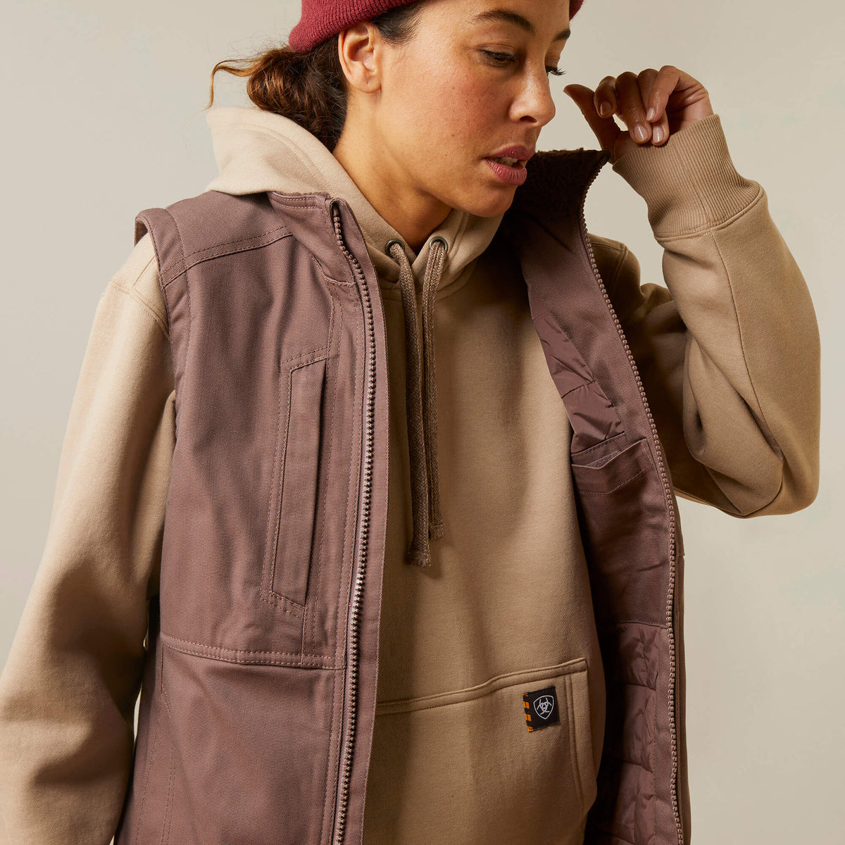 Rebar DuraCanvas Insulated Vest Ariat Women|Work|Sale