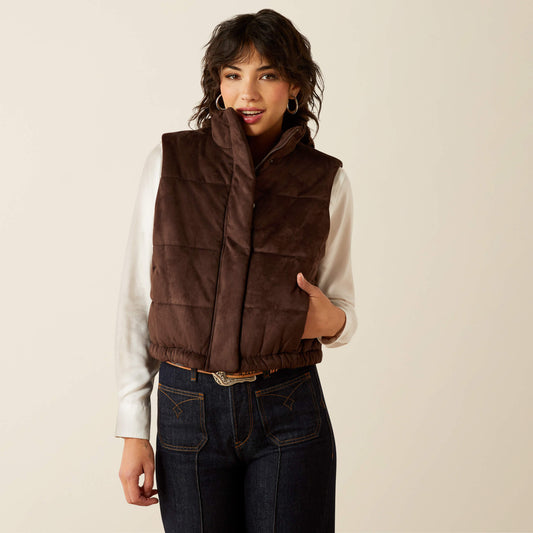 Swirls Faux Leather Vest Ariat Women|Sale