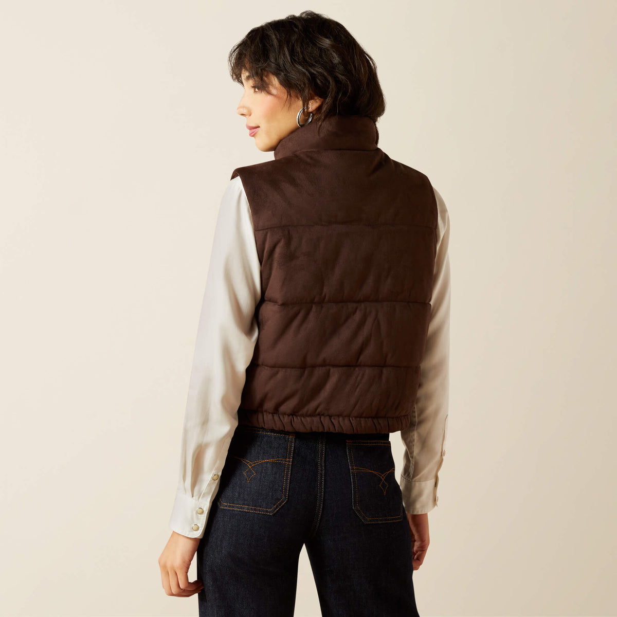 Swirls Faux Leather Vest Ariat Women|Sale