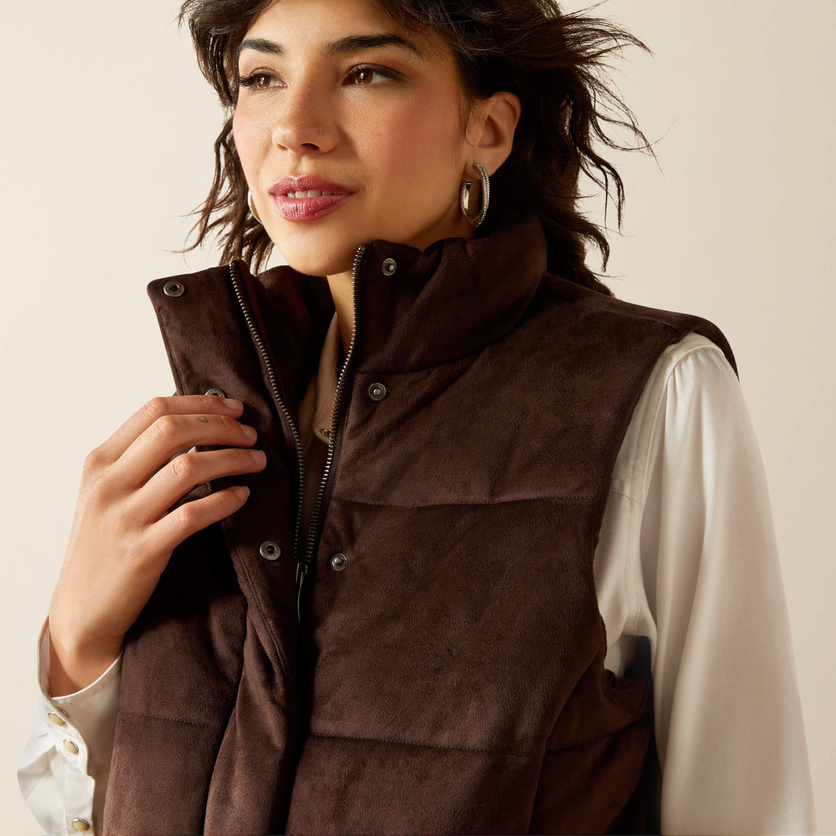 Swirls Faux Leather Vest Ariat Women|Sale