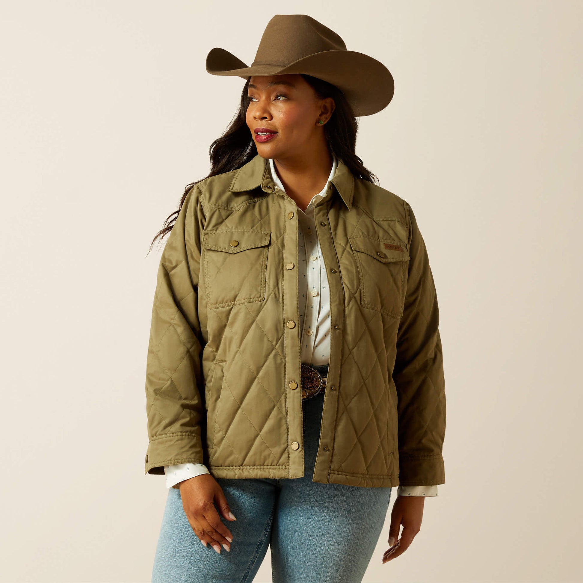 Grizzly Quilted Barn Jacket Ariat Women|Sale