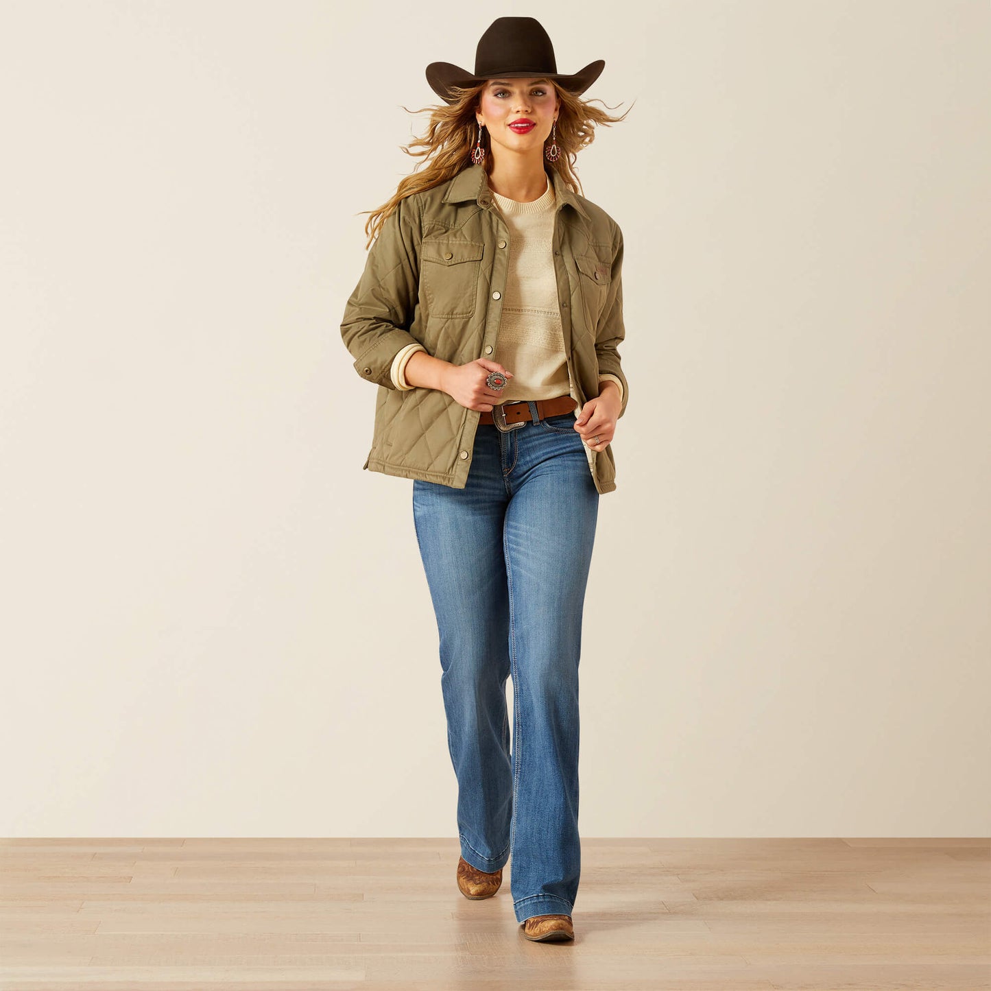 Grizzly Quilted Barn Jacket Ariat Women|Sale