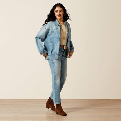 Cheyenne Denim Bomber Jacket Ariat Women