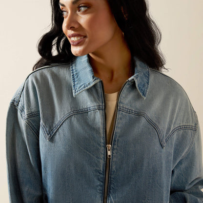 Cheyenne Denim Bomber Jacket Ariat Women