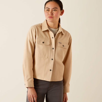 Rebar Cropped Woven Shirt Jacket Ariat Women|Sale