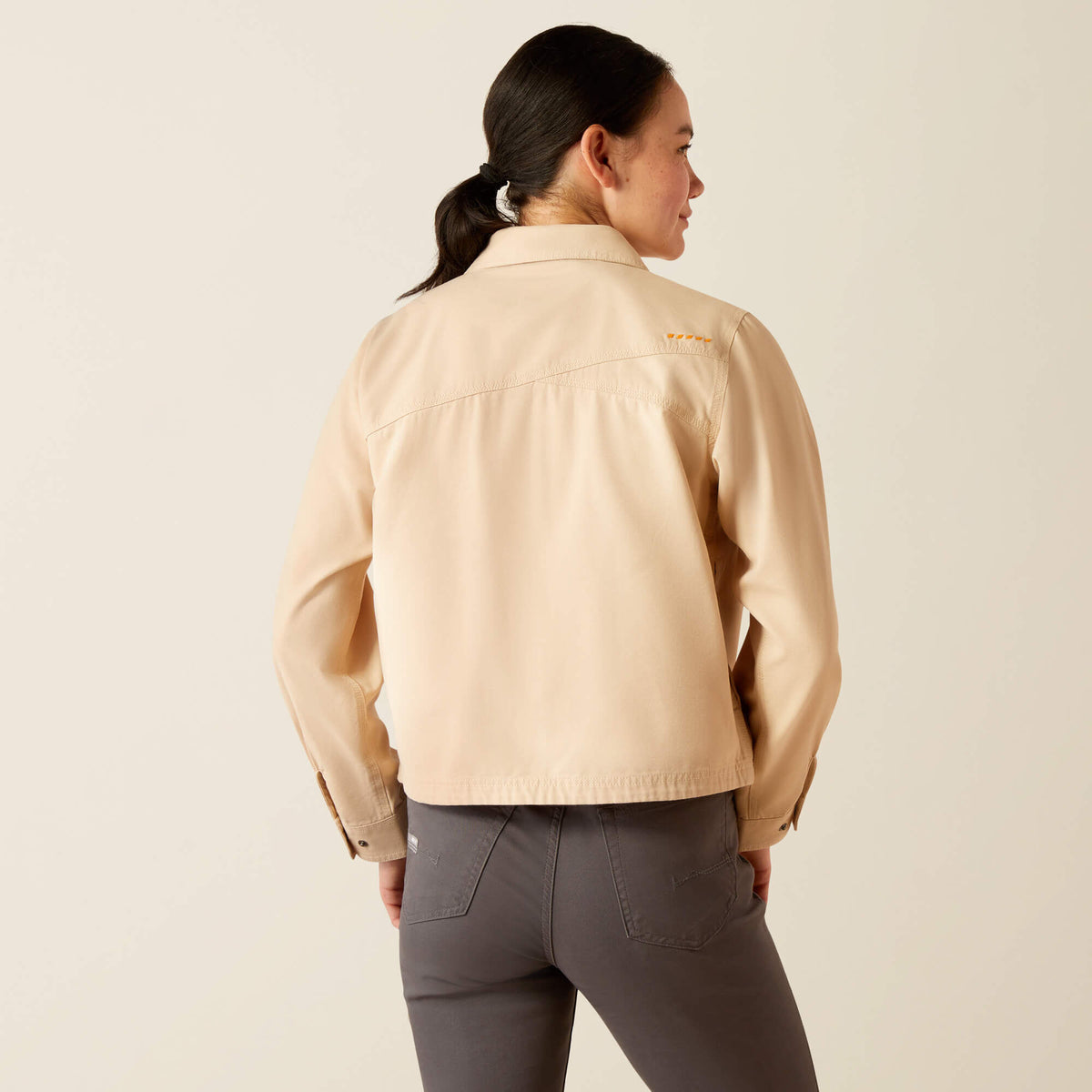 Rebar Cropped Woven Shirt Jacket Ariat Women|Sale