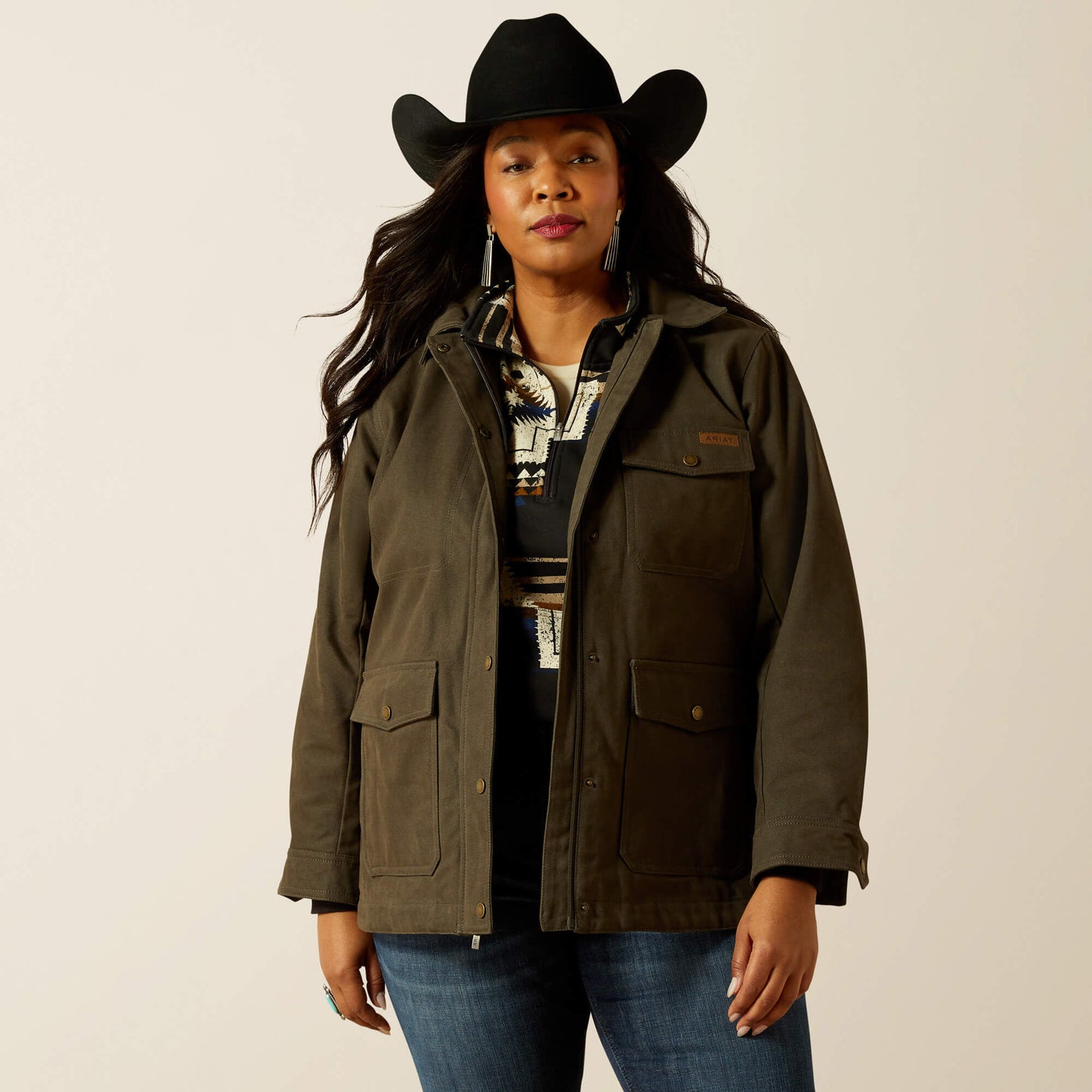 Western Canvas Chore Jacket Ariat Women|Sale