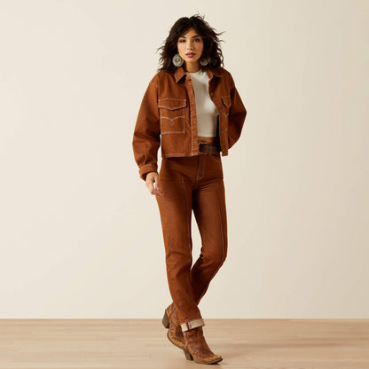 Boxy Cropped Denim Jacket Ariat Women|Sale