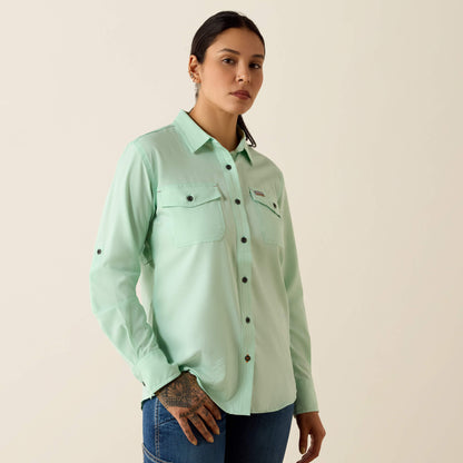Rebar Made Tough VentTEK DuraStretch Work Shirt Ariat Women|Sale|Work