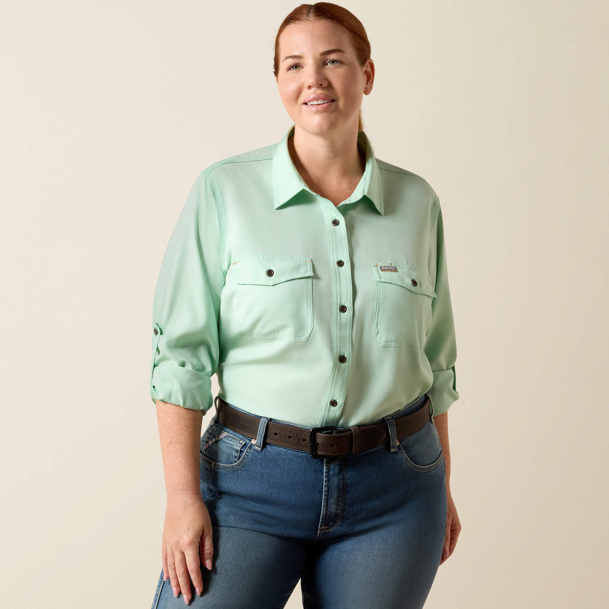 Rebar Made Tough VentTEK DuraStretch Work Shirt Ariat Women|Sale|Work