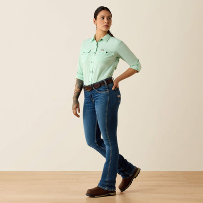 Rebar Made Tough VentTEK DuraStretch Work Shirt Ariat Women|Sale|Work