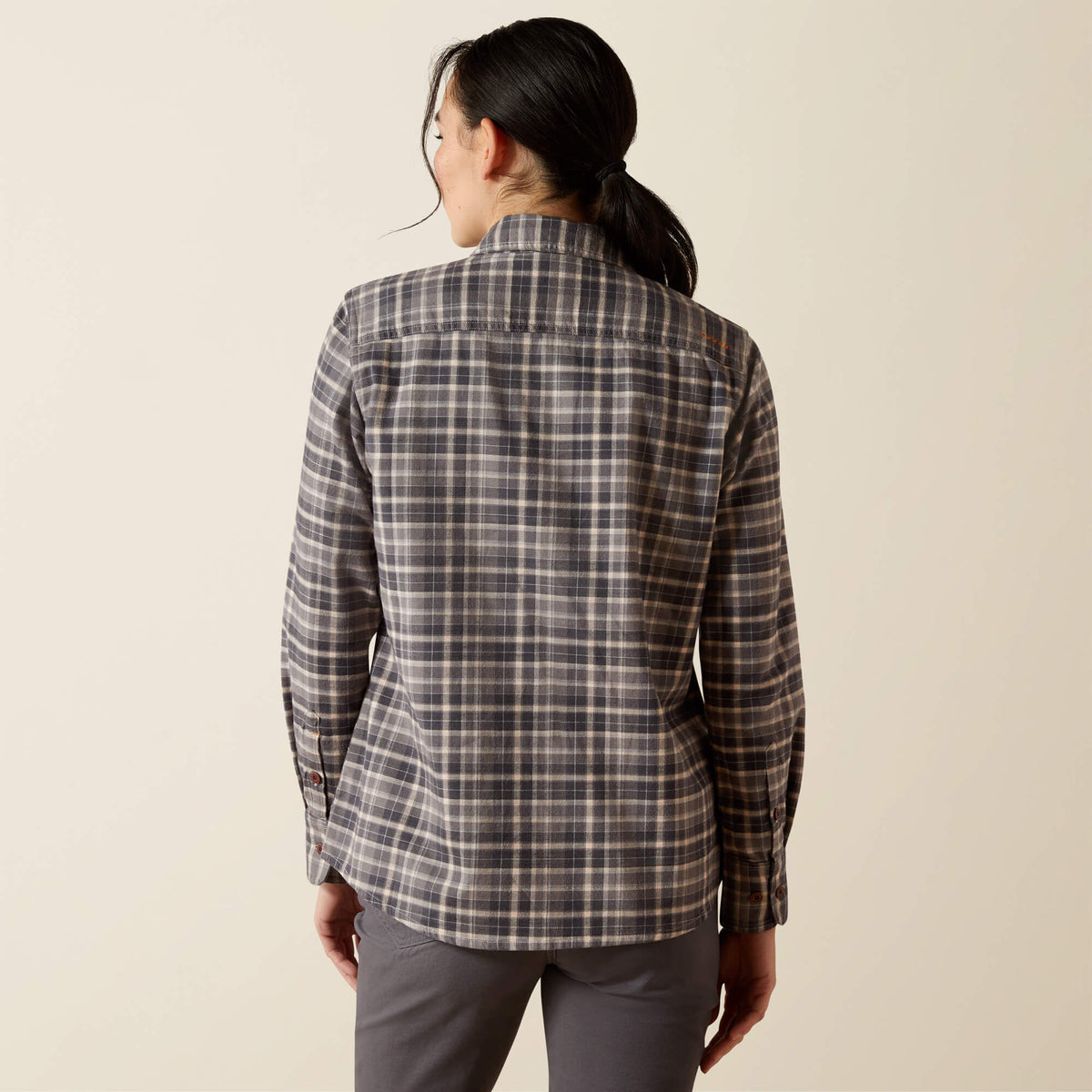 Rebar Flannel DuraStretch Work Shirt Ariat Women|Sale|Work
