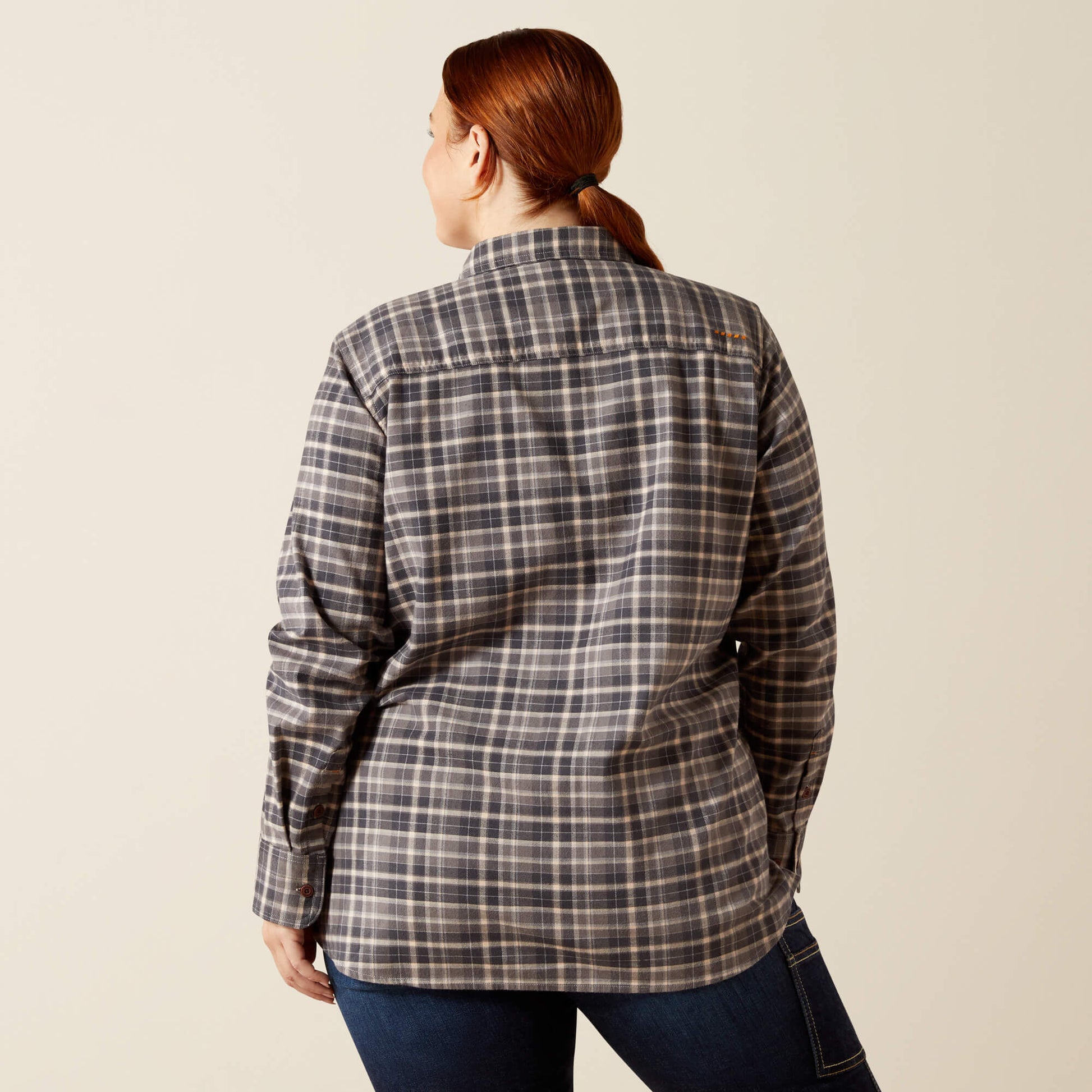 Rebar Flannel DuraStretch Work Shirt Ariat Women|Sale|Work