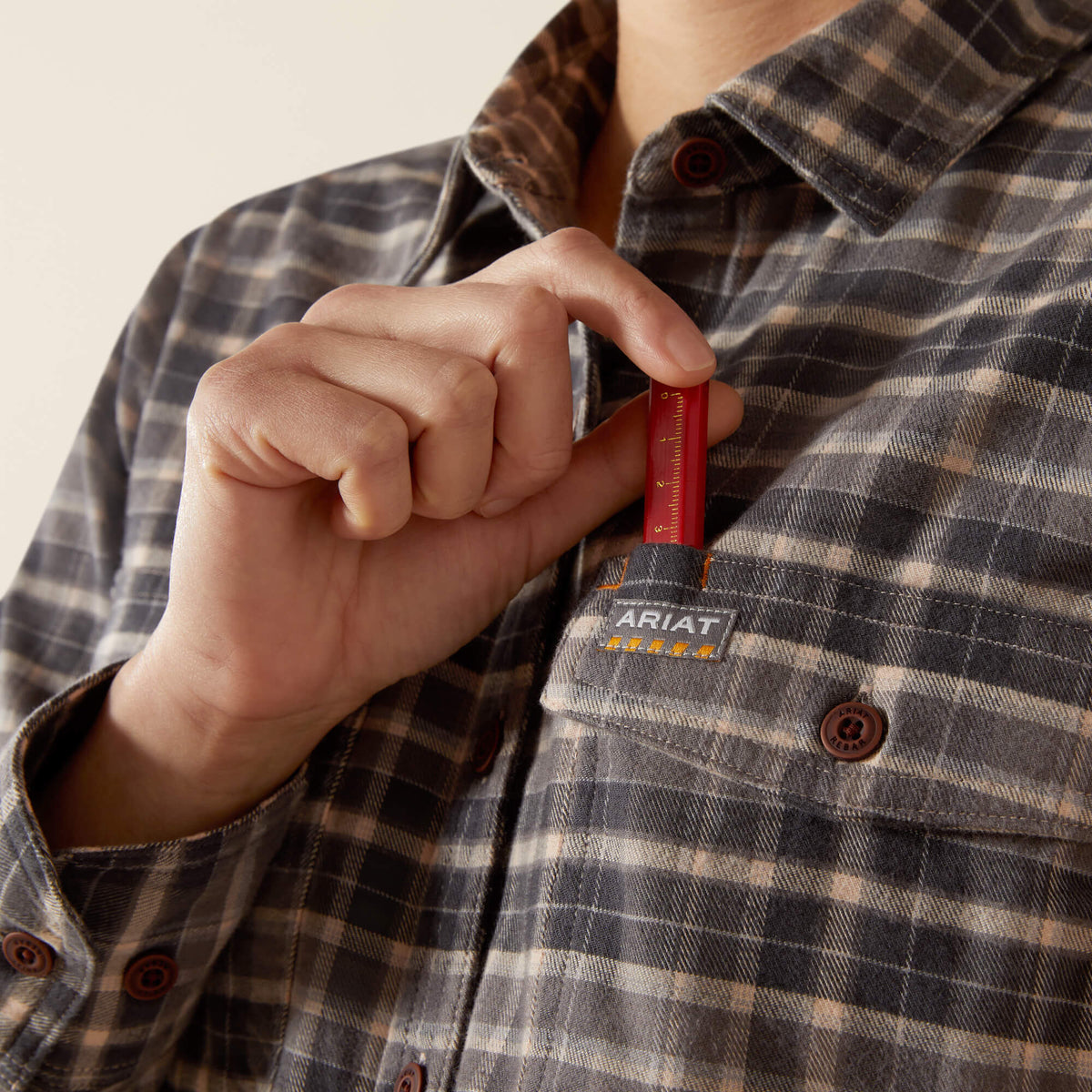 Rebar Flannel DuraStretch Work Shirt Ariat Women|Sale|Work