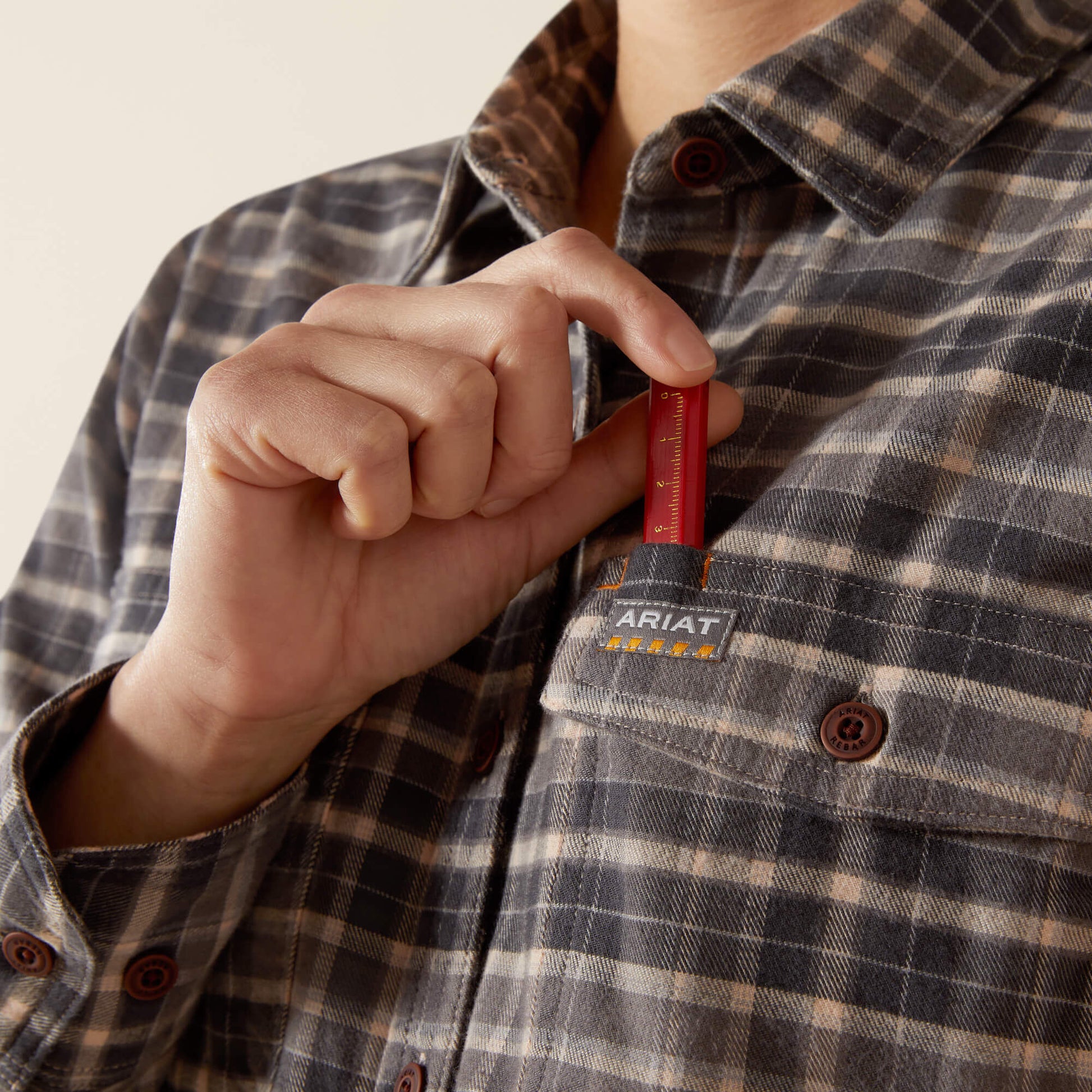 Rebar Flannel DuraStretch Work Shirt Ariat Women|Sale|Work