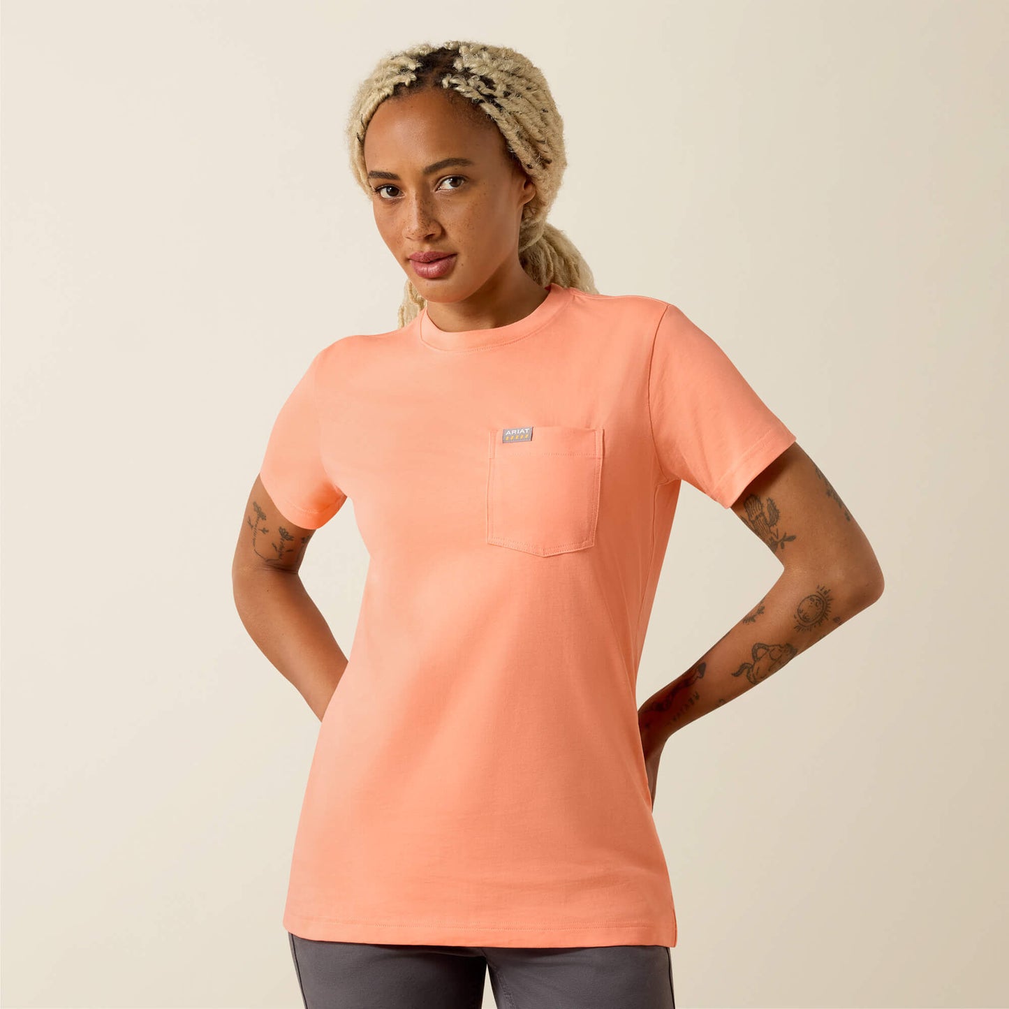 Rebar Cotton Strong Anvil Logo T-Shirt Ariat Women|Work|Sale