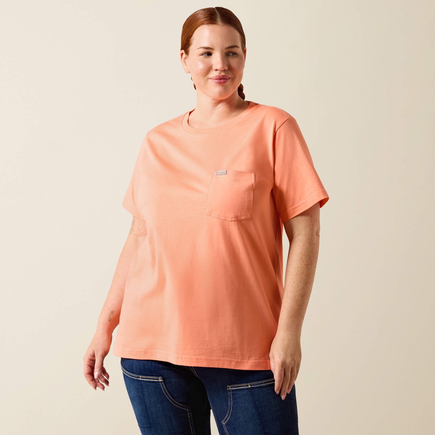 Rebar Cotton Strong Anvil Logo T-Shirt Ariat Women|Work|Sale