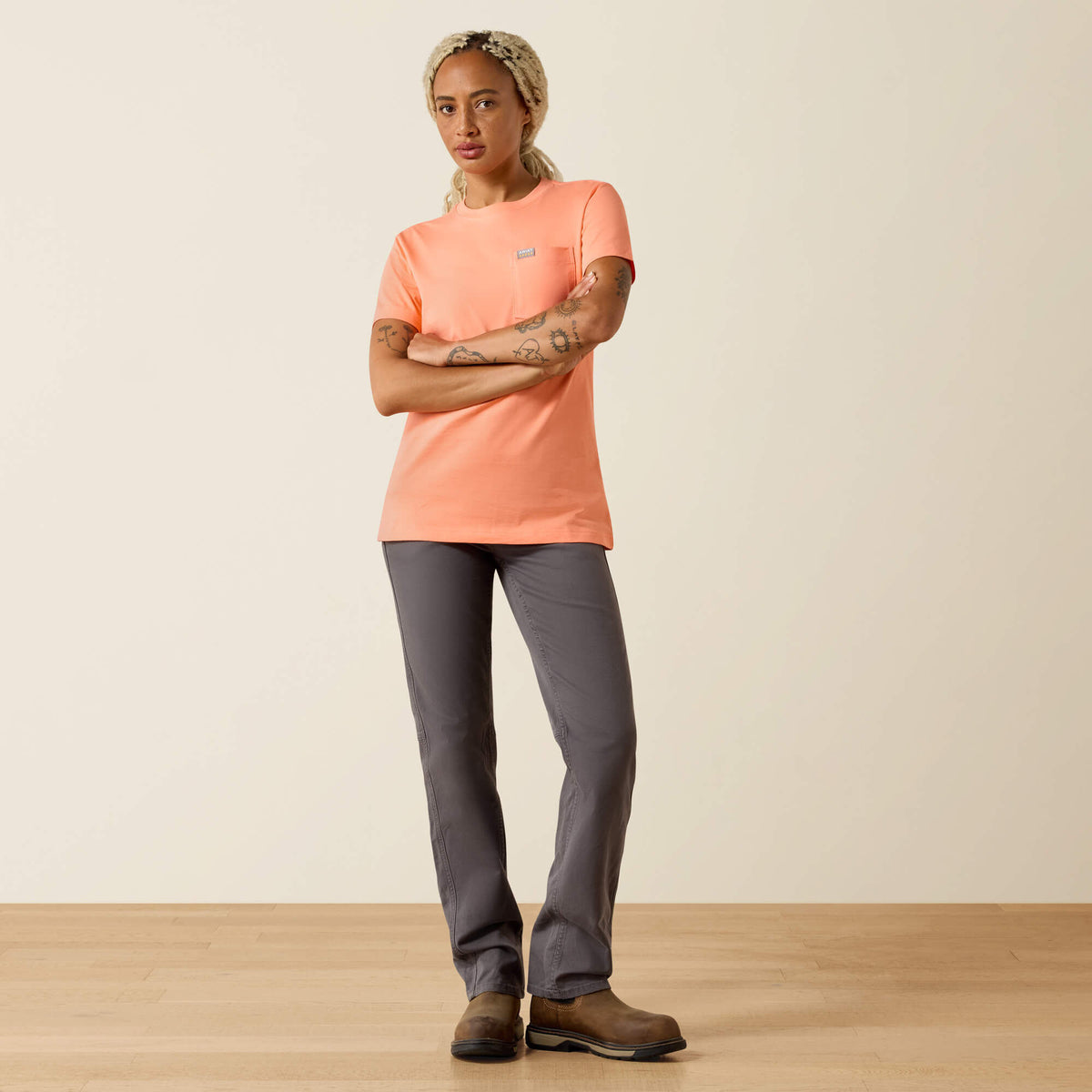 Rebar Cotton Strong Anvil Logo T-Shirt Ariat Women|Work|Sale