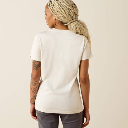 Rebar Cotton Strong Standard V-Neck T-Shirt Ariat Women|Work|Sale