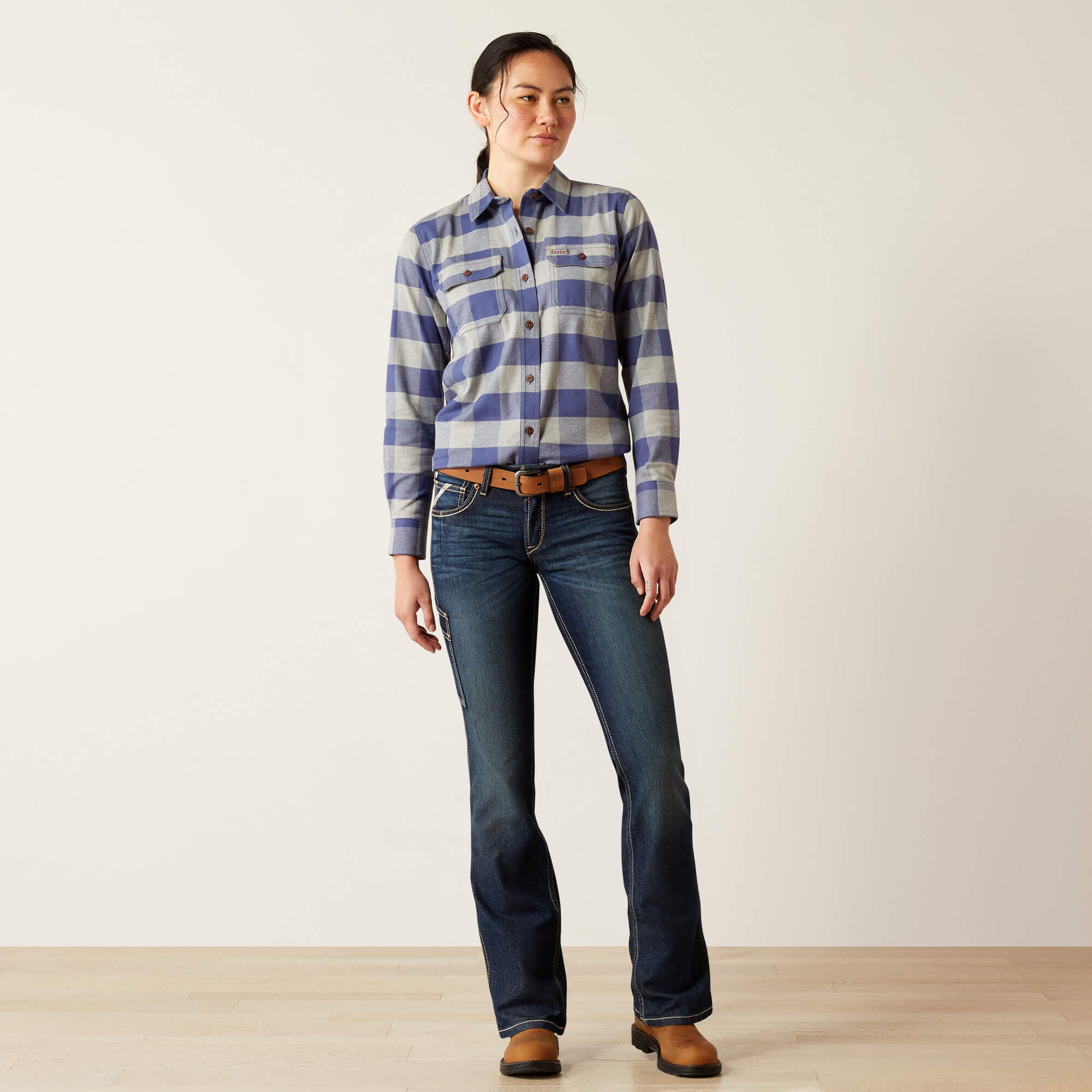 Rebar DuraStretch Flannel Tunic Ariat Women|Work|Sale