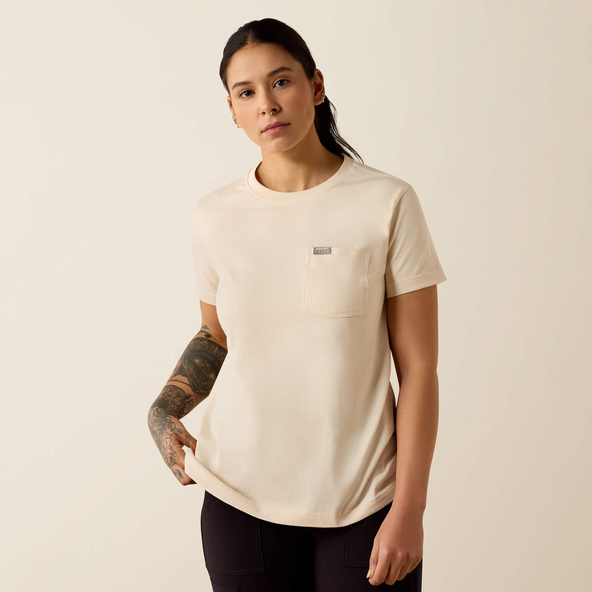 Rebar Cotton Strong Anvil Logo T-Shirt Ariat Women|Work|Sale
