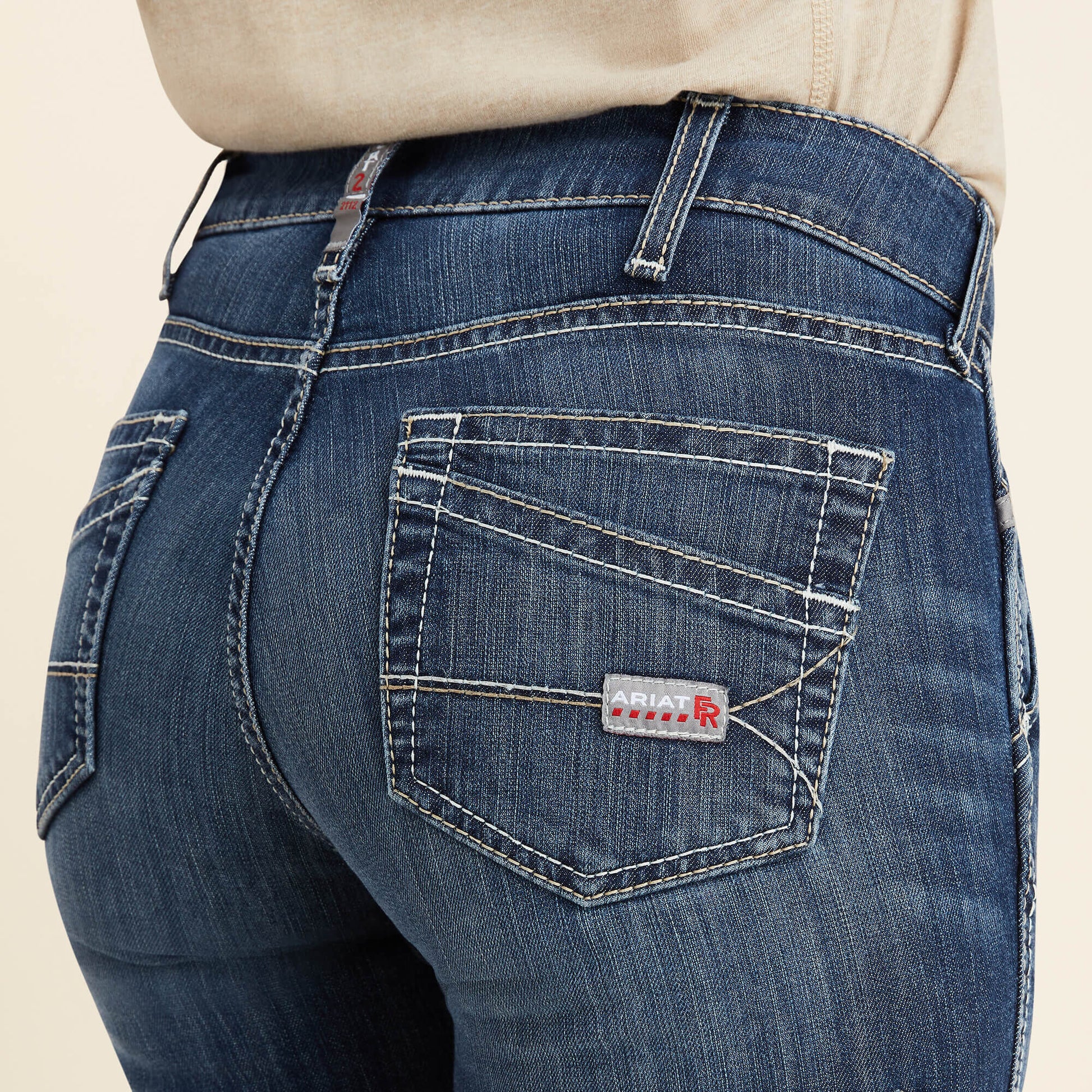 FR Perfect Rise Perfect Rise DuraLight Stretch Cell Phone DuraStretch Straight Leg Jeans Ariat Women|Work