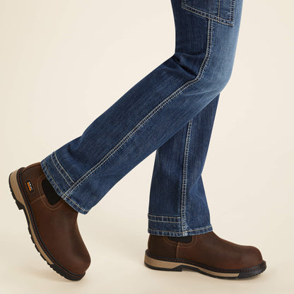 FR Perfect Rise Perfect Rise DuraLight Stretch Cell Phone DuraStretch Straight Leg Jeans Ariat Women|Work