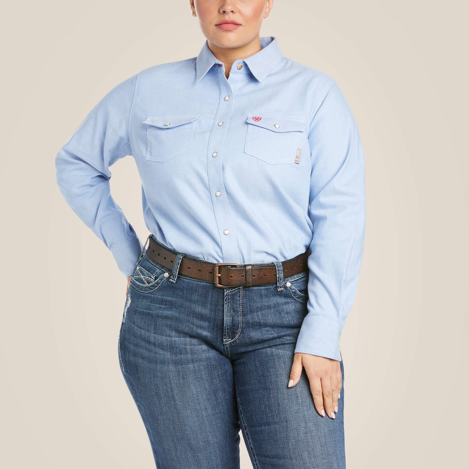 FR Solid DuraStretch Snap Work Shirt Ariat Women|Work|Sale