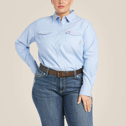 FR Solid DuraStretch Snap Work Shirt Ariat Women|Work|Sale