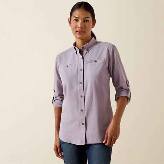Rebar Made Tough 360 Airflow DuraStretch Work Shirt Ariat Women|Sale